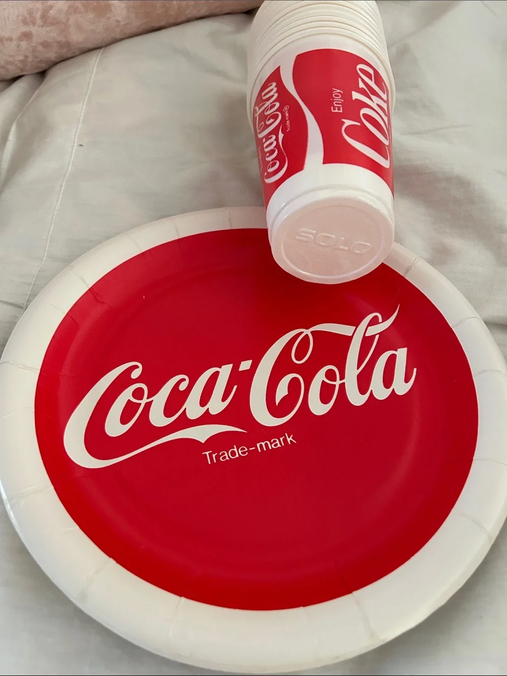 Vintage 1980’s  Coca Cola Party Supplies Lot